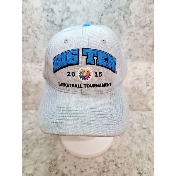 Main Gate Big 10 2015 Basketball Men's One Size Adj. Gray/Blue *NEEDS CLEANING* - Picture 1 of 9